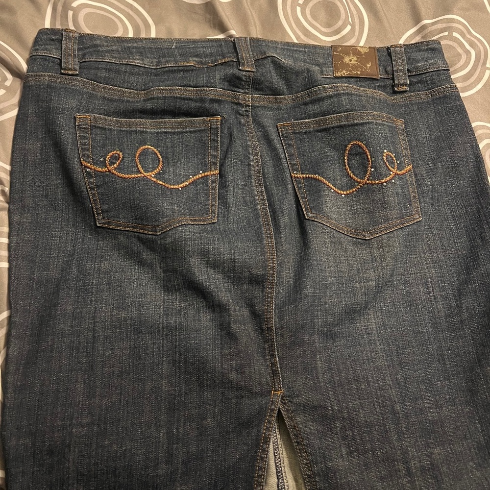 Boho style denim skirt size 18